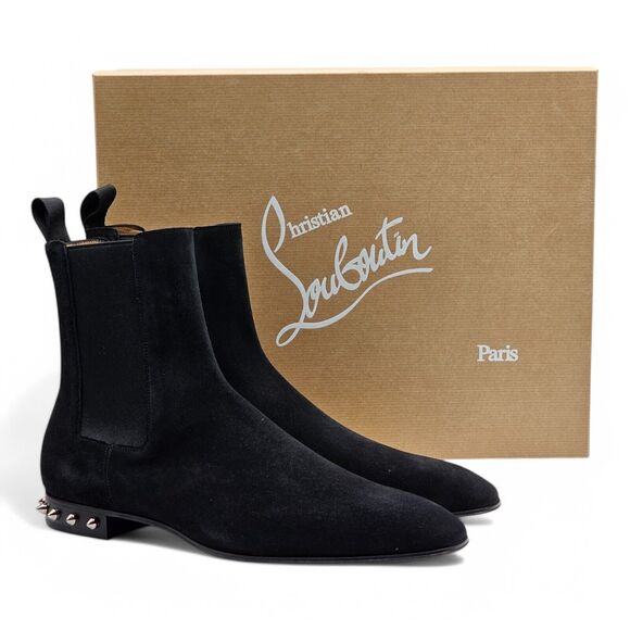 Christian Louboutin Other - Christian Louboutin So Roadie Flat Suede Boots – Black – EU 42 / US 9 $1195